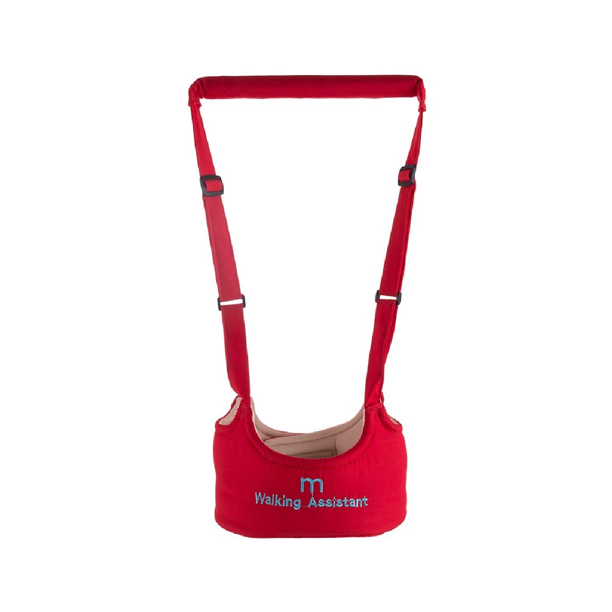 SYGA Handheld Baby Walker with Harness, Adjustable Walking Assistant Helper for Infant Child (Age 6 Months to 24 Months),Stand Up and Learn Walking, Red
