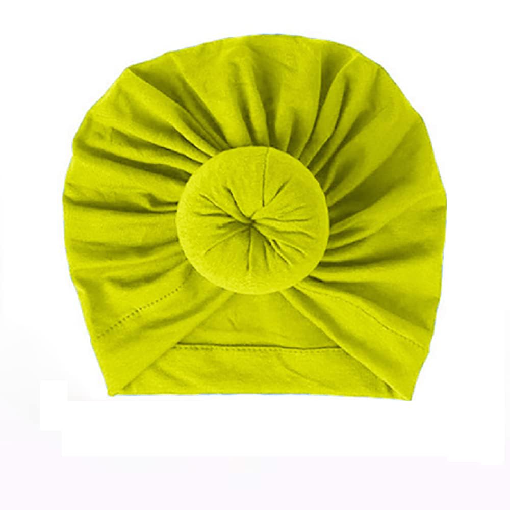 SYGA Unisex Cotton Turban Hat (Pack Of 1) (TurbonHeadWrap_Black_Black_S)