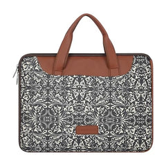 Tabelito Laptop Sleeve Bag 13" to 15.6 inch for Women Jute and Vegan Leather Office Everyday Handbags