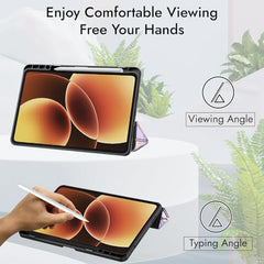 Robustrion Cover for Xiaomi Mi Pad 8/8 Pro/Xiaomi Pad 7/7 Pro 11.2 inch Cover Case with [Pencil Holder], Trifold Flip Case Cover for Xiaomi Pad 7/8 Cover [Auto Sleep Wake] - Black