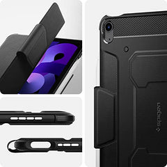 Spigen Flip case for iPad Air 11 inch M4 (2026), iPad Air 11 inch M3/M2 (2025-2024), 10.9 inch 5th/4th Gen (2022/2020), Trifold, Pencil Holder, Full Cover(Liquid Air Folio) - Black