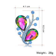 SYGA Brooch Pin Fashion Crystal Glass Jewellery Pin Vintage Clothing Accessories Decoration Diamond Brooches For Women- S70
