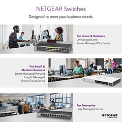 NETGEAR 16-Port Gigabit Ethernet Unmanaged PoE Switch (GS116LP) - with 16 x PoE+ @ 76W Upgradeable, Desktop/Rackmount, and ProSAFE Limited Lifetime Protection