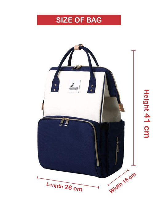 SYGA Diaper Bag Mother Bag Multi-Function Nappy Backpack Bag Organizer for Travel Diaper Bag (Black & Cream)