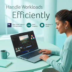 Acer Aspire 3 AI PC Intel Core Ultra 5 115U, 16GB DDR5 RAM/512GB SSD, 15.6" FHD IPS Display, Win 11Home, Steel Grey, 1.72 Kg, A325-55, Backlit Keyboard, Thin & Light Laptop