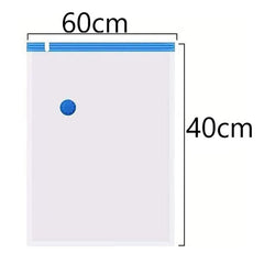 SYGA 6 Pieces Space Saver Vacuum Bag for Cloth Storage Bags with Manual Vacuum Pump_(2 * 2XL(70x100 cm),2 * 3XL(80x120 cm),2 * 4XL(90x130 cm)