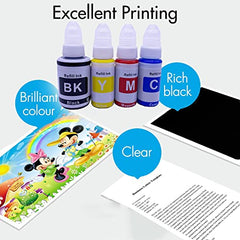 790 Compatible Refill Ink for Canon Pixma G2010,G2000,G1010,G3010,G3000,G4010,G4000 Printer-Compatible Ink Bottle for Canon 790 Ink (70gm x 4 Color) Ink Bottle Set Multi-Color Pack 554215