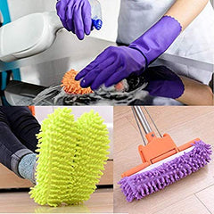 SYGA 2 Pieces Multi-Purpose Cleaning Cloths Mop Slipper(Random Color)