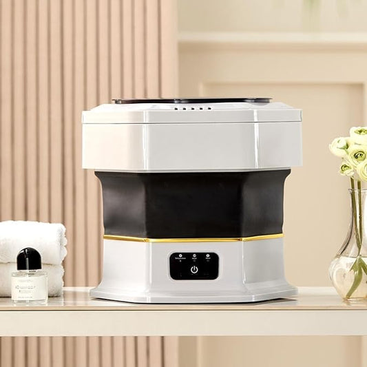 16L Semi Automatic Foldable Washing Machine with Dryer Portable 3 Modes Quick Deep Cleaning with Spin Basket Ideal For Apartments, Dorms, Hotels, Travel Suitable For Towel, Socks, Napkins (A1)