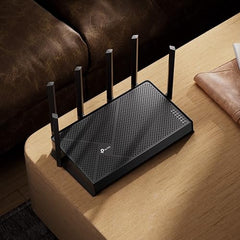 TP-Link Archer BE400 Dual-Band BE6500 WiFi 7 Router | 4K/8K Streaming 6.5 Gbps | 1× 2.5 Gbps WAN/LAN + 3× 1 Gbps LAN Ports + 1× USB 3.0 | 6 Antennas | Compatible with Alexa and Google Assistant