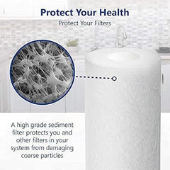 AQUA QIM Pre Filter Cartridge for Water Purifier | External Pre Cartridge Kit with Spun Filter & Accessories