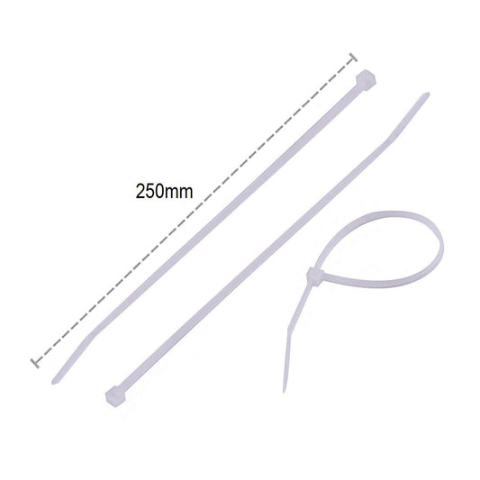 SYGA Nylon Cable Tie Self Locking Zip Ties Strong Cable Tie-Wrap, 150mm Wire Ties, Pack of 1000pcs(White)