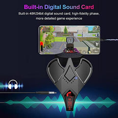 YIWENG M3 Mobile Game Keyboard Mouse Converter Adapter USB Wired+BT5.1 Dual-Mode Connection Support 18W PD Fast Charging, Black
