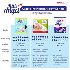 Little Angel Easy Dry Pull-Up Babies Diaper Pants With 12 Hrs Absorption Size, 84 Count, Above 15 Kgs - XXL (42 Count, Pack of 2)