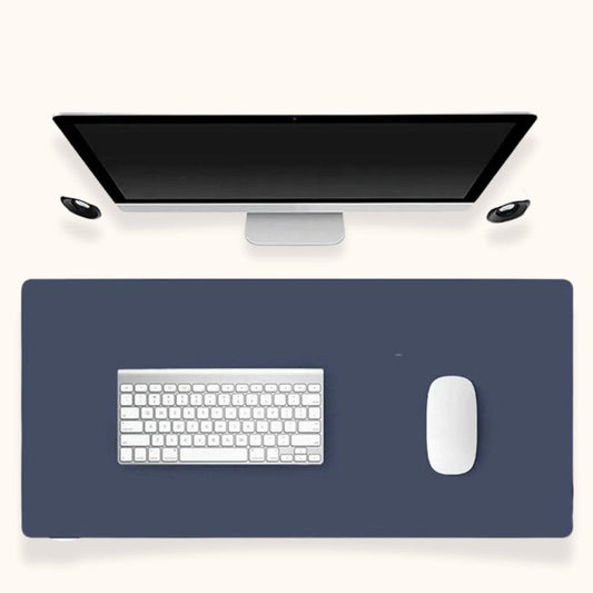SYGA Desk Pad Protector Waterproof PU Desk Mat Blotters on Desktop Laptop Computer Gaming Keyboard Mouse Pad Non-Slip Desk Writing Mat Cover for Office & Home 90CM * 45CM Blue & Yellow