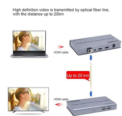 XIKKART 60M HDMI Extender Repeater Transmitter/Sender + Receiver Over Cat5 / Cat6 Upto 60 Meters (60M Extender Over Single CAT5/6 Cable) Supports 3D & Full HD1080p for TV Projector, HDTV, DVR