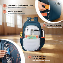 Skybags Brat Pro Max 35L Laptop Backpack (Upto 15.6"), 3 Compartments,Black