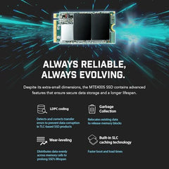 Transcend 2TB MTE400S M.2 2242 PCIe Gen3x4 SSD, Compatible with Ultra-Thin Laptops, Dram-Less Low Power, Up to 2000MB/s, TLC - TS2TMTE400S
