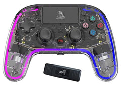 TAG Gamerz GWL2000 Wireless+Bluetooth+Wired Gamepad For PS3/PS4/PC/Android/iOS, Hall Effect Trigger & Joystick, Game Controller With 2 Macro, Turbo Mode, Upto 16 Hours Gaming, RGB Joypad