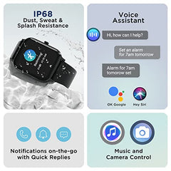 boAt Ultima Regal w/ 2.01”(5.10 cm) Crystal-Clear AMOLED Display, 1000 NITS Brightness,Premium Metal Body, Functional Crown, 100+ Sports Modes, Fitness Smart Watch for Men & Women (Steel Black)