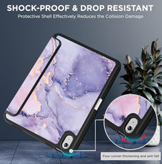 Robustrion Cover for iPad 11th Generation (A16) / 10th Gen Cover Case with [Right Side Pencil Holder] [Auto Sleep Wake] [Soft Back] (2022/2025), Case for iPad 11th 11"/ 10th 10.9" - Yellow
