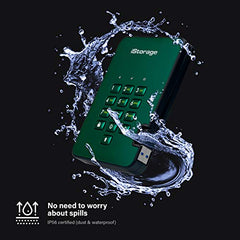 iStorage diskAshur2 256-bit 256GB USB 3.1 secure encrypted solid-state drive - Black IS-DA2-256-SSD-256-B