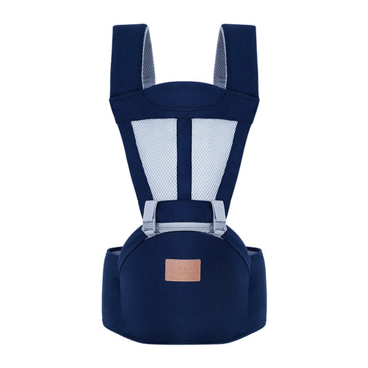 MOMISY 6 In 1 Multipurpose Baby Carrier for New Born Kid | Sling Kangaroo Bag with 6 Carry Positions & Cushioned Seat | Adjustable Carrier with Hip Seat | Carry Bags for 0 to 2 years Boys Girls (Blue)