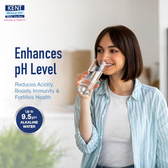 KENT Alkaline Water Filter Pitcher | 3.5 Liters Filtration Pitcher | Balances pH Levels | Blue