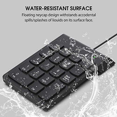 SMARTTECH USB Wired Numeric Keypad, Portable Number Pad with 18 Keys, Plug & Play External Numpad for Laptop PC Computer, Slim Compact Design for Office Accounting Data Entry Windows Mac