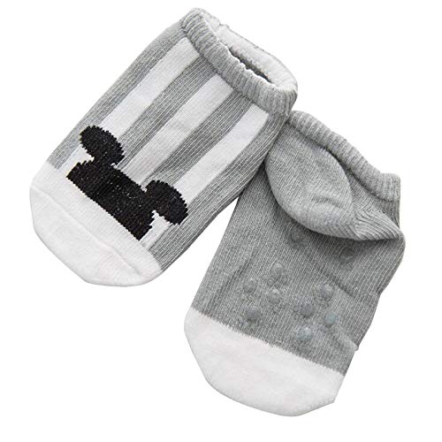 SYGA Small Size 4 Pair Non Slip Cloud and Mickey Design Ankle Length Baby Socks