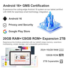 CUPEISI Android 13 Tablet 10 inch 12GB RAM+128GB ROM/1TB Expandable Tablet, Bluetooth, Wi-Fi, 2024 Newest 2 in 1 Tablets with Keyboard Case, Mouse Capacitive Pen, 2.0 Quad Core CPU