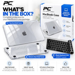 PC LABEL Matte Finish Hard Shell Case for MacBook Pro 14 Inch ((2021–2026) M4/M3/M2/M1 A3112/A3185/A3401/A2918/A2992/A2779/A2442/A3426/A3427), Lightweight Protective Cover with Free Black Keyboard Skin