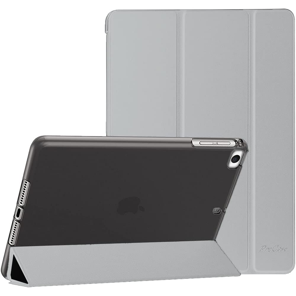 SYGA Cases for iPad Air 4 10.9 Inch A2316 A2324 A2325 A2072 Flip Cover with Pencil Holder, Grey