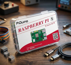Raspberry Pi 5 1GB RAM Starter Kit with 32GB microSD Noobs Preloaded, LAN-mHDMI Cable, Power Supply