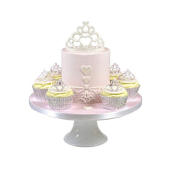 SYGA Cake Decorating Mould Crown Shape Fondant Cake Mold - White