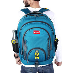ROZEN 46 cms School Bag Class 5-12 Large 4 partition Laptop Collage Office Travel Backpack Unisex (GREY)