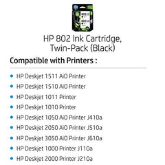 HP 802 Small Black Original Ink Cartridge