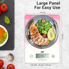 Ant Esports AEKS200 Kitchen Weighing Machine with Bowl, Weighing Scale for Fitness, Shop,Home Baking/Cooking with Large LCD Display,Tare Function,Over Load Indicator,Weigh Upto 5Kgs,30 Months Warranty