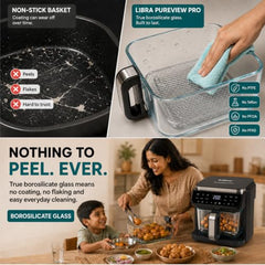 Libra 5.5 L Glass Air Fryer Oven - Multifunction Digital Air Fryer for Home