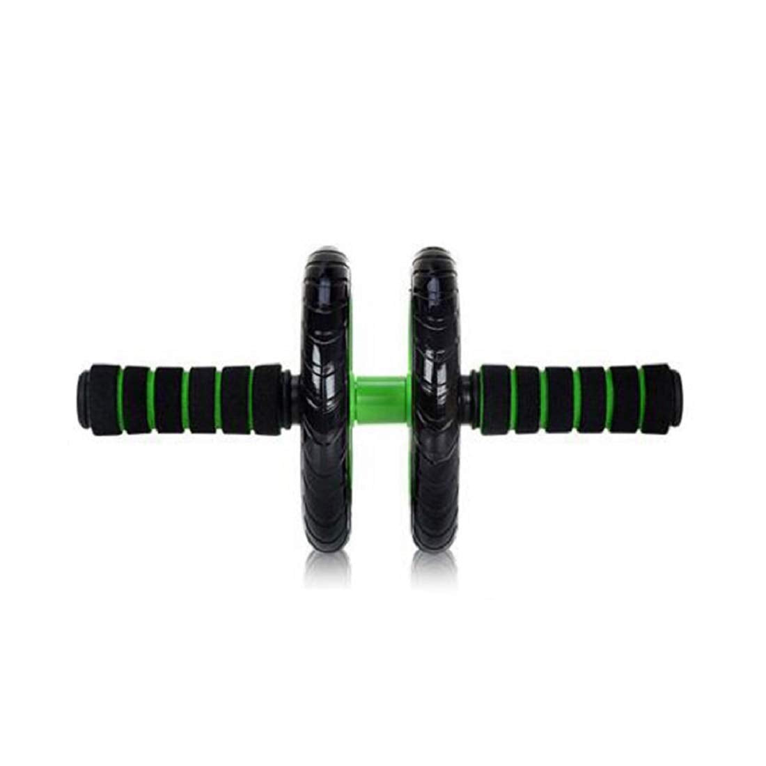 SYGA Dual Wheel Fitness Equipment-Perfect for Abdominal Strengthening and Toning-Fitness(Green)