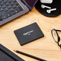 amazon basics 2.5 inch SATA Internal SSD 256 GB | Speed up to 550 MBps | Shock Resistant | Energy Efficient | High-Speed Performance