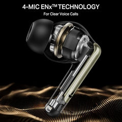 boAt Airdopes 141 Gen 2, 4 Mics ENx Tech, 48 Hrs Playback, Free Music Streaming, Fast Charge, Low Latency, IPX4, v5.4 Bluetooth Earbuds, TWS Ear Buds Wireless Earphones with mic (Active White)