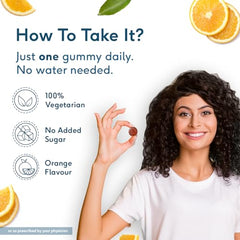 hk vitals Multivitamin Gummies, Orange, 60 Gummies