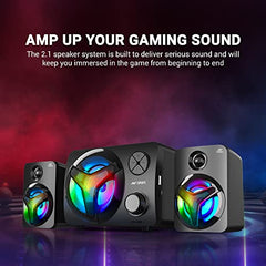 Ant Esports GS150 Computer Speakers, 2.0CH PC Speakers, in-line Volume Control, 6W USB Powered Stereo Desktop Speakers with 3.5mm AUX for PC/Laptop/Projector/Tablet/Cellphone