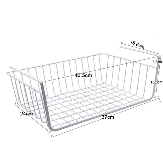 SYGA SS Multi Function Hanging Basket Storage Rack_Black