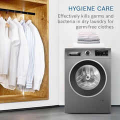 Bosch 10.5/6 KG Inverter Fully Automatic Front Load Washer Dryer (WNA2E4U1IN, 1400 RPM, 14 Wash Programs, LED touch display, Wash & Dry in 60 Mins, Cast Iron Grey)
