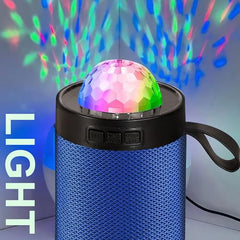PerfX M21VP Portable Bluetooth Speaker 10W – Thunder Bass, Inbuilt Disco Lights, Wireless Speaker for Party & Outdoor (Disco Light 10 W Bluetooth Speaker, Green)