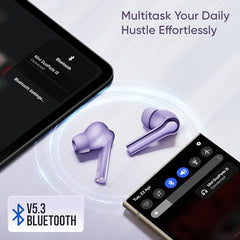 Mivi DuoPods B4 Ear Buds Wireless, 50H Playtime, ENC, 13mm, Bluetooth 5.1