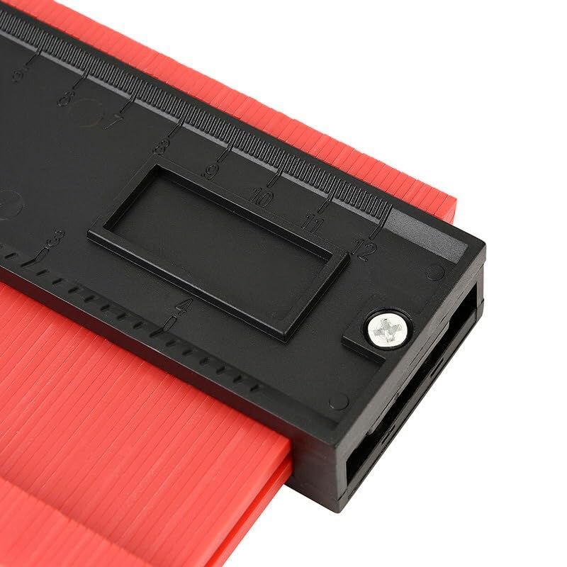 SYGA 25 cm Long Contour Irregular Profile Gauge Duplicator Tiling Laminate Tiles Edge Shaping Wood Measure Ruler for Professional Precise Measurement(Grey)