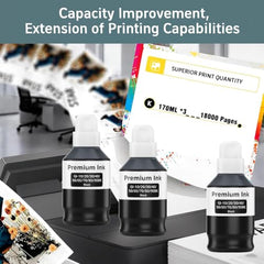 Verena 057 Refill Ink Compatible for Epson L8050, L18050, L8150W Printers (Black Cyan Magenta Yellow Light Cyan Light Magenta)